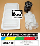 FILTER SERVICE KIT FOR TOYOTA TOWNACE AZR60 1AZ-FSE 2L PETROL 08/05>06/07