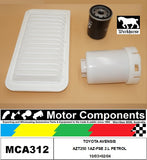 FILTER SERVICE KIT FOR TOYOTA AVENSIS AZT250 1AZ-FSE 2.L PETROL 10/03>02/04