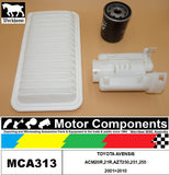 FILTER SERVICE KIT FOR TOYOTA AVENSIS ACM20R,21R,AZT250,251,255 2001>2010