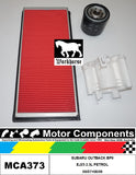 FILTER SERVICE KIT FOR SUBARU OUTBACK BP9 EJ25 2.5L PETROL 08/07>08/09
