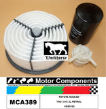 FILTER SERVICE KIT FOR TOYOTA TARAGO YR21 3YC 2L PETROL 08/85>92