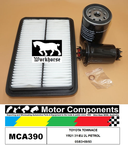 FILTER SERVICE KIT FOR TOYOTA TOWNACE YR21 3Y-EU 2L PETROL 05/83>09/93