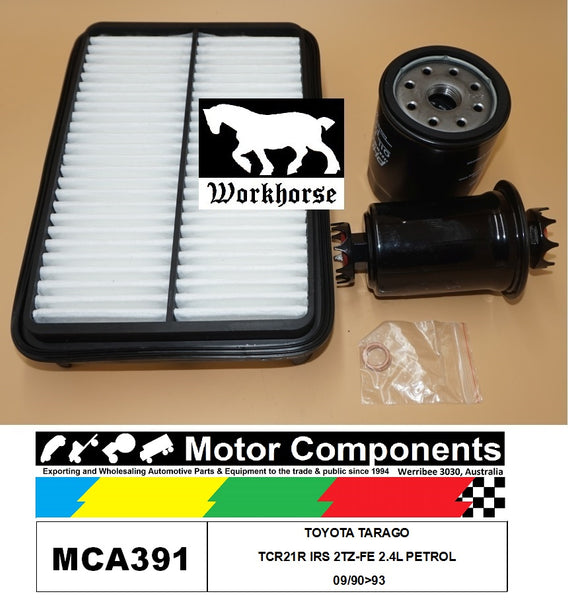 FILTER SERVICE KIT FOR TOYOTA TARAGO TCR21R IRS 2TZ-FE 2.4L PETROL 09/90>93