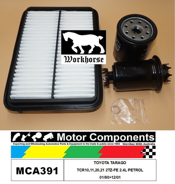 FILTER SERVICE KIT FOR TOYOTA TARAGO TCR10,11,20,21 2TZ-FE 2.4L PETROL 01/90>12/