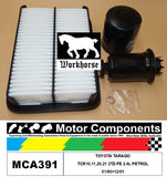 FILTER SERVICE KIT FOR TOYOTA TARAGO TCR10,11,20,21 2TZ-FE 2.4L PETROL 01/90>12/
