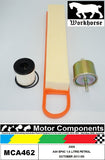 FILTER SERVICE KIT for PEUGEOT 2008 A94 EP6C 1.6 LITRE PETROL 10/13 ON