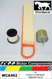FILTER SERVICE KIT for PEUGEOT 207 A8 ET3J4 1.6 LITRE PETROL 02/07 ON