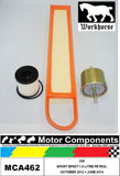 FILTER SERVICE KIT for PEUGEOT 208 SPORT EP6DT 1.6 LITRE PETROL 10/12 > 05/14