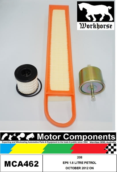 FILTER SERVICE KIT for PEUGEOT 208 EP6 1.6 LITRE PETROL 10/12 ON