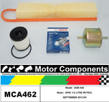 SPARK PLUG & FILTER SERVICE KIT for PEUGEOT 2008 A94 EP6C 1.6 LITRE PETROL 10/13