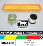 FILTER KIT for CITROEN C4 1.6i TU5JP4 1.6L DIESEL 04/05 > 03/09