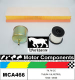 FILTER KIT for PEUGEOT 307 T6,T6 CC TU5JP4 1.6L PETROL 10/05 > 06/09