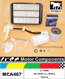 SPARK PLUGS & FILTER KIT for MITSUBISHI LANCER CJ TURBO 4B11 MIVEC 2.0 L PETROL