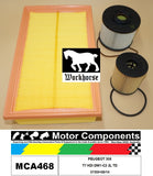 FILTER SERVICE KIT FOR PEUGEOT 308 T7 HDI DW1-C2 2L TD 07/09>09/14