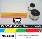 FILTER KIT for CITROEN C4 2.0 HDI DW10BTED4 2 L TURBO DIESEL 03/13 ON
