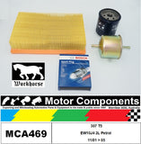 SPARK PLUGS & FILTER SERVICE KIT for PEUGEOT 307 T5 EW10J4 2L Petrol 11/01 > 05