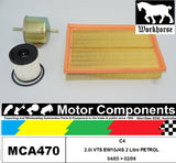 FILTER SERVICE KIT for CITROEN C4 2.0i VTS EW10J4S 2L Petrol 04/05 > 02/09