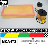 FILTER SERVICE KIT for CITROEN C5 2.0HDi DW10BTED4 2L TURBO DIESEL 6/06 > 1/2010