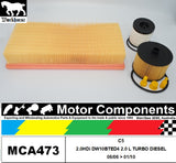 FILTER SERVICE KIT for CITROEN C5 2.0HDi DW10BTED4 2L TURBO DIESEL 6/06 > 1/2010