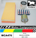 SPARK PLUGS & FILTER SERVICE KIT for CITROEN DS3 115KW EP6DT 1.6L PETROL 09/10 O