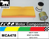 FILTER SERVICE KIT for CITROEN DS4 F7 115KW EP6DT 1.6L PETROL 02/12 > 01/13