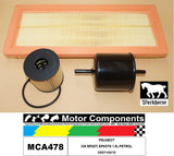 FILTER SERVICE KIT FOR PEUGEOT 308 EP6DT, EP6DTS 1.6L PETROL 09/07>04/10