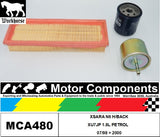 FILTER SERVICE KIT for CITROEN XSARA N6 H/BACK XU7JP 1.8L PETROL 07/98 > 2000