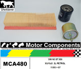 FILTER SERVICE KIT for PEUGEOT 306 N3 ST XSI XU10J2  2L PETROL 11/95 > 97