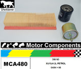 FILTER SERVICE KIT for PEUGEOT 306 N3 S16 XU10J4 2L PETROL 04/94 > 96