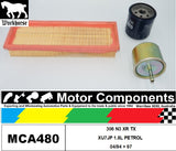 FILTER SERVICE KIT for PEUGEOT 306 N3 XR TX XU7JP 1.8L PETROL 04/94 > 97