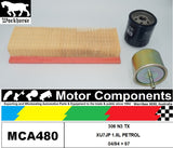 FILTER SERVICE KIT for PEUGEOT 306 N3 XT XU7JP 1.8L PETROL 04/94 > 97