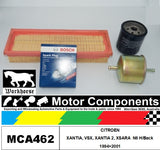 SPARK PLUGS & FILTER SERVICE KIT for CITROEN XANTIA, VSX, XANTIA 2, XSARA N6 H/B