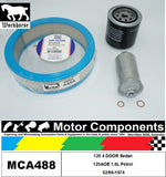 FILTER SERVICE KIT for  FIAT  125 4Dr Sedan 125AO 1.6L Petrol 02/68-1974