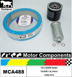 FILTER SERVICE KIT for  FIAT  125 4Dr Sedan 125AO 1.6L Petrol 02/68-1974