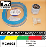 FILTER SERVICE KIT for Honda CIVIC EE3 Wagon D15B4 1.5L Petrol 5/88>89