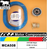 FILTER SERVICE KIT for Honda CIVIC EE3 Wagon D15B4 1.5L Petrol 5/88>89