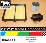 FILTER SERVICE KIT for Honda CIVIC EK43 VTi-R B16A2 1.6L Petrol 10/95>99