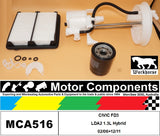 FILTER SERVICE KIT for Honda CIVIC FD3 LDA2 1.3L Hybrid 2/06>12/11