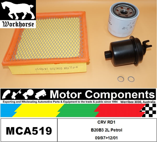 FILTER SERVICE KIT for Honda CRV RD1 B20B3 2L Petrol 09/97>12/01