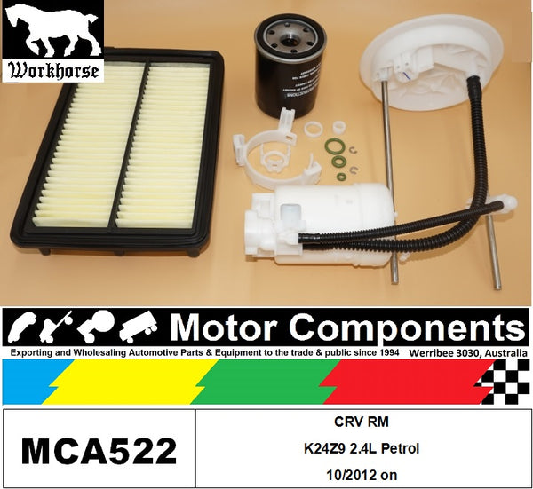FILTER SERVICE KIT for Honda CRV RM K24Z9 2.4L Petrol 10/2012 on