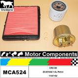 FILTER SERVICE KIT for Honda CRX D9 ZC/D16A8 1.6L Petrol 11/87>92