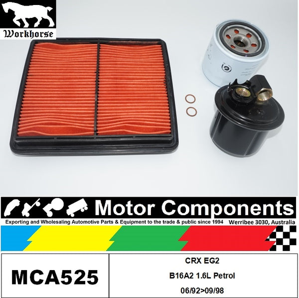 FILTER SERVICE KIT for Honda CRX EG2 B16A2 1.6L Petrol 06/92>09/98