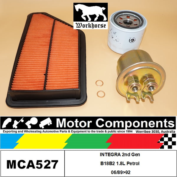 FILTER SERVICE KIT for Honda INTEGRA 2nd Gen B18B2 1.8L Petrol 06/89>92