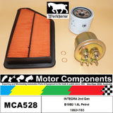 FILTER SERVICE KIT for Honda INTEGRA 2nd Gen B18B2 1.8L Petrol 1992>07/93