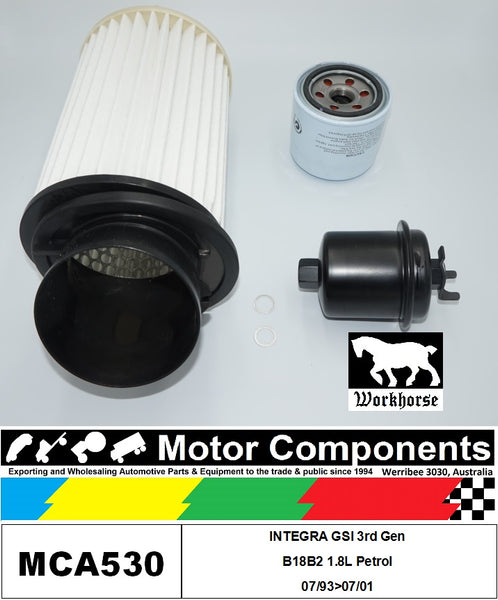 FILTER SERVICE KIT for Honda INTEGRA GSI 3rd Gen B18B2 1.8L Petrol 07/93>07/01