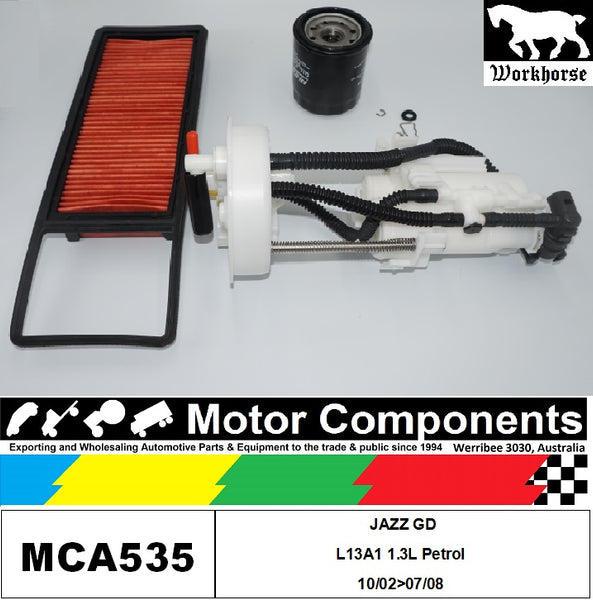 FILTER SERVICE KIT for Honda JAZZ GD L13A1 1.3L Petrol 10/02>07/08