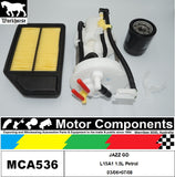FILTER SERVICE KIT for Honda JAZZ GD L15A1 1.5L Petrol 03/06>07/08