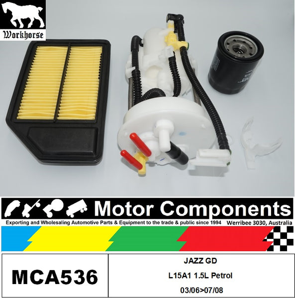 FILTER SERVICE KIT for Honda JAZZ GD L15A1 1.5L Petrol 03/06>07/08