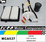 FILTER SERVICE KIT for Honda JAZZ GE L15A7 1.5L Petrol 08/2008-07/2014