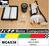 FILTER SERVICE KIT for Honda JAZZ GE LDA3 1.3L Hybrid 03/2013 on